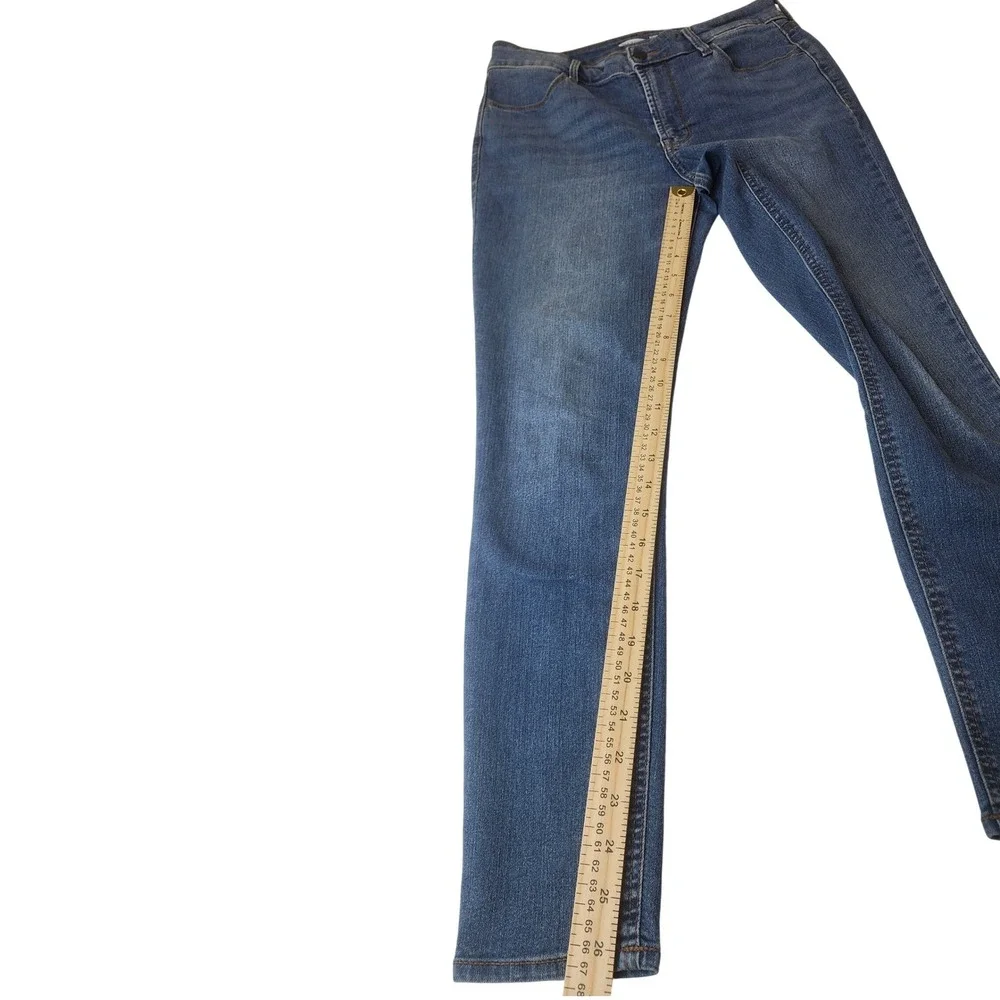 Old Navy Super Skinny Ankle Jeans 8 Blue High Rise Comfy Stretch Medium Capsule
